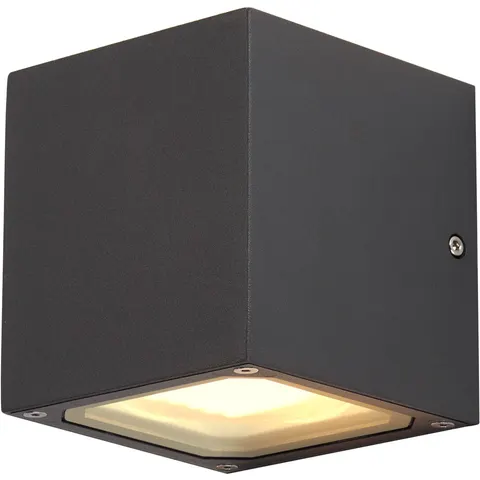 SLV Sitra Cube outdoor wall light, anthracite – image 1