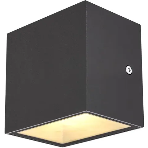 SLV Sitra Cube LED outdoor wall lamp, anthracite – image 1