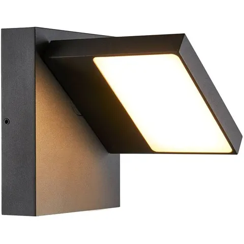 SLV Abridor LED wall lamp, anthracite, width 14 cm, aluminium – image 1