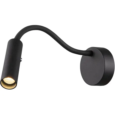 SLV Karpo Goose LED wall light, dimmable, black – image 1
