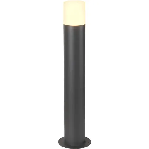 SLV Grafit path light anthracite cylinder 60 cm – anthracite, opal – image 1