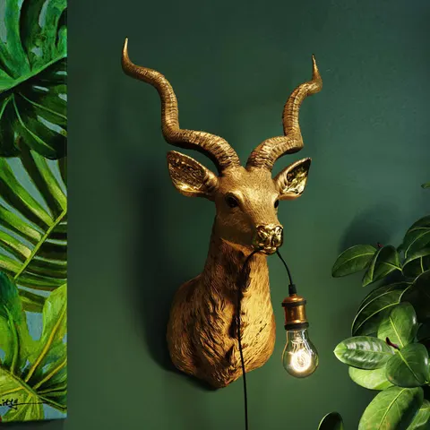Kare Deszign - Wandlamp Dierenlamp Antiloop – afbeelding 1