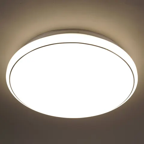 JUST LIGHT. GmbH LED Ceiling Light Jupiter, dimmable, White / opal, Living / Dining Room, Plastic, Modern, Ceiling Light – image 1