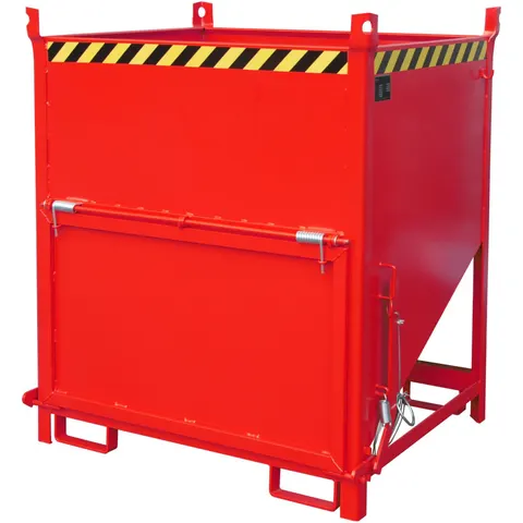 Bauer Silobehälter SGK 100, lackiert, Feuerrot – Bild 1