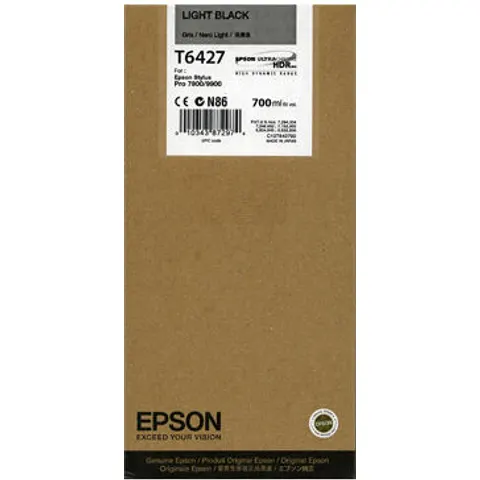 Epson T6367 (C13T636700) Druckerpatrone - Hellschwarz – Weiß – Bild 1
