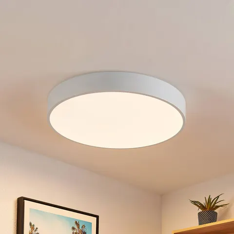 LED Ceiling Light Simera Lindby, dimmable, White / opal, Living / Dining Room, Plastic, Modern, Ceiling Light – image 1