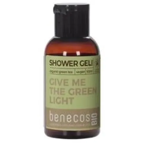 Benecos Bio Gel de Baño Té Verde 50 ml – imagen 1