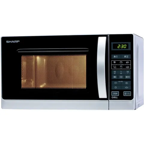 Sharp R642INW - Solo Magnetron - Grill - zilver – afbeelding 1