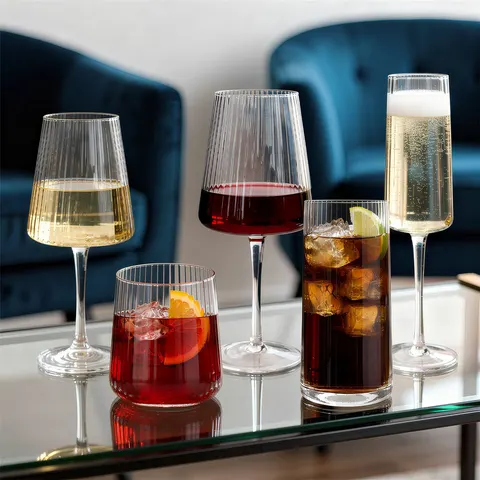 Argon Tableware 260 ml Flute Clear Set of 24 – image 1