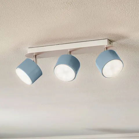 Eko-Light Cloudy ceiling spotlight, 3-bulb, blue – image 1