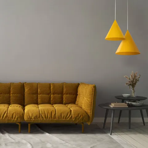 TK Lighting CONO Gele Hanglamp E27 160cm - Stijlvol en Functioneel – afbeelding 1
