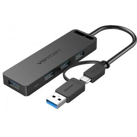 Hub USB 3.0 y Tipo-C Vention CHTBB - 4xUSB - USB Tipo-C PD – imagen 1