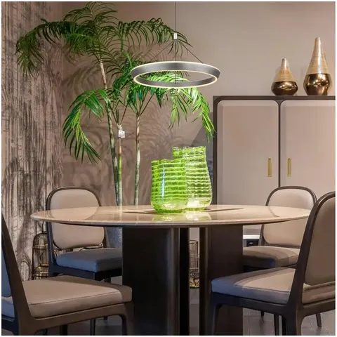 Ferra Pendant Ceiling Light Grey Matt LED 3000K – image 1