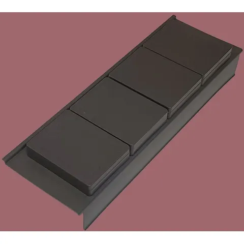 progettobagno Schubladeneinrichtungsset, Accessoires, CA45SP00, grau – Bild 1