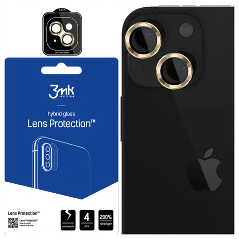 Apple iPhone 15 - 3mk Lens Protection Pro Yellow – afbeelding 1