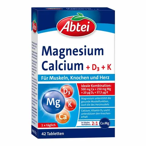 Abtei Magnesium Calcium+d+k Tabletten – Bild 1