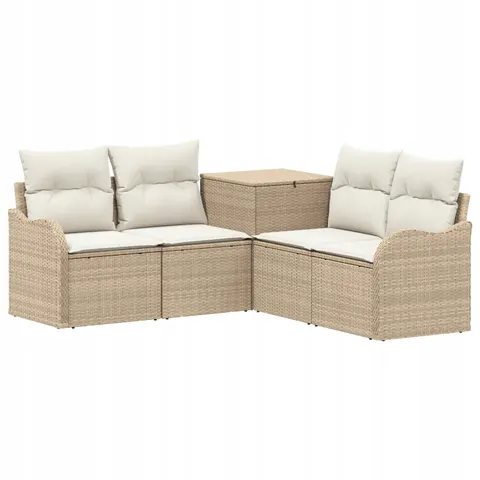 vidaXL Ensemble de Canapés 5 pc Beige et blanc crème – 874125 – image 1