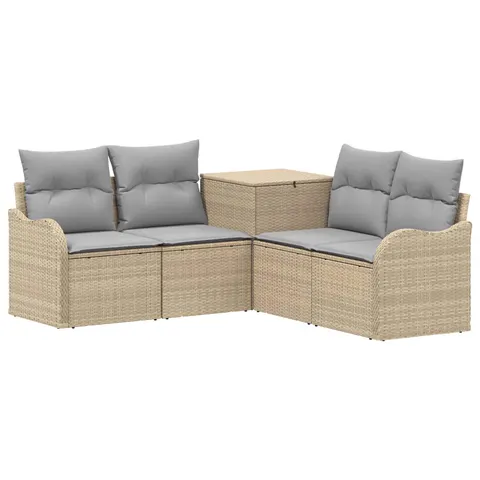 vidaXL Ensemble de Canapés 5 pc Beige et Gris clair – 874156 – image 1