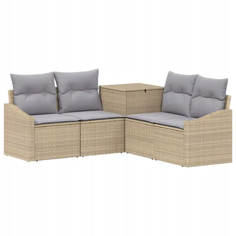 vidaXL Ensemble de Canapés 5 pc Beige et Gris clair – 874750 – image 1
