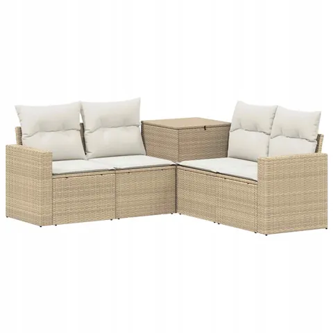 vidaXL Ensemble de Canapés 5 pc Beige et blanc crème – 875146 – image 1