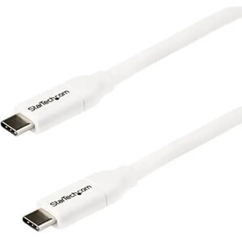 STARTECH 2m USB-C Kabel mit 5A PD – Weiß – Bild 1