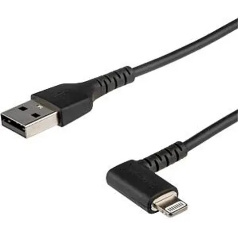 StarTech 2 meter Haakse USB naar Lightning Kabel - Zwart – afbeelding 1