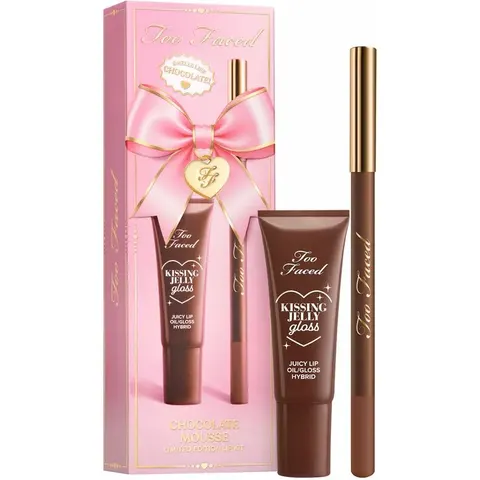 Too Faced Holiday Chocolate Mousse Lip Kit Gift Set – afbeelding 1