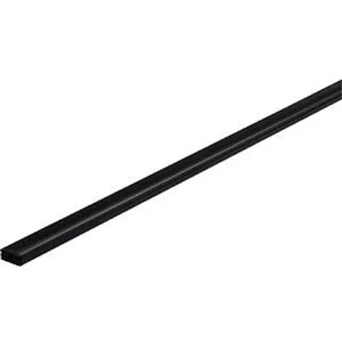 LED Strip profiel Base Zwarte diffusor 1m Zwart – afbeelding 1