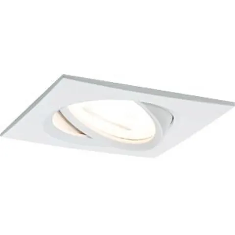 Paulmann LED-Einbauspot Nova eckig schwenkbar step-dim weiß – Bild 1
