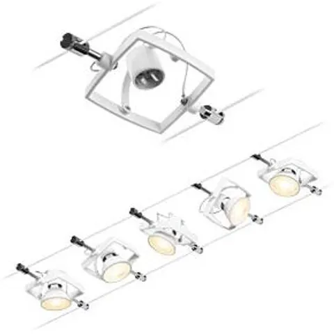 Paulmann 94432 Kabelsysteem compleet GU5.3 Wit (mat), Chroom – afbeelding 1