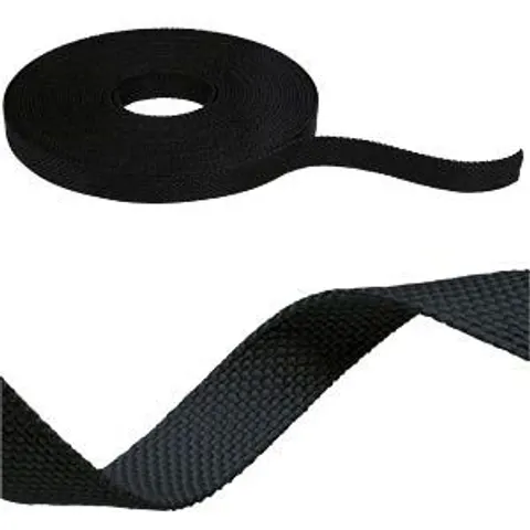 ULine Riem 10m Dacron Textil Koper Zwart – afbeelding 1