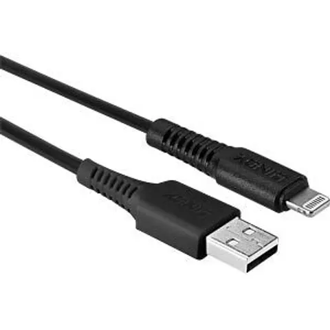 Lindy 31322 Lightning-Kabel 3 m Schwarz – Bild 1