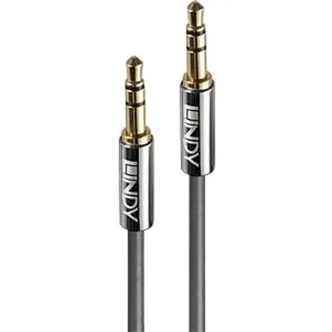 Lindy 35322 Audio-Kabel 2 m 3.5mm Anthrazit – Bild 1