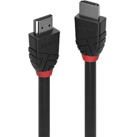 LINDY HDMI High Speed Kabel Black Line 2m – Bild 1