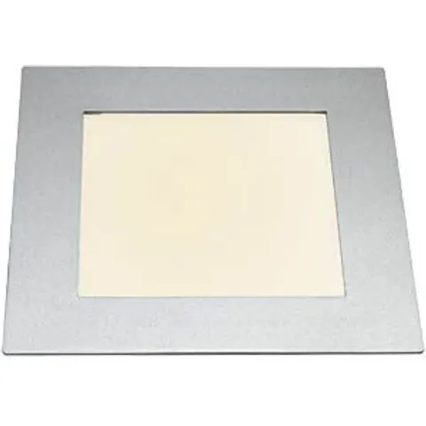 Heitronic Lübeck energy-saving LED panel, warm white – Aluminium colour/opal – image 1