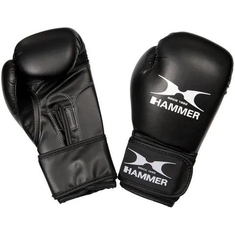 Boxhandschuhe HAMMER "Blitz - 6 oz", schwarz, Boxhandschuhe, Boxhandschuhe schwarz Einheitsgrösse – Bild 1
