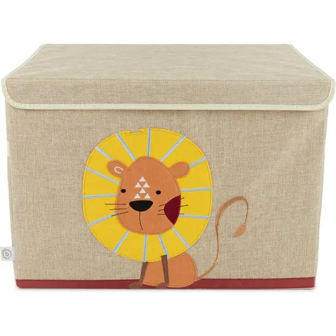 Bieco Lion Nature Stoffen Opbergbox – afbeelding 1