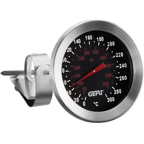 Backofenthermometer GEFU "Sido", silber (silberfarben), Temperaturmessgeräte, Backofenthermometer silberfarben Einheitsgrösse – Bild 1