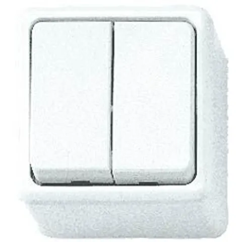 Kopp - Opbouw schakelaar - Serie - 10A/250V - Wit – afbeelding 1