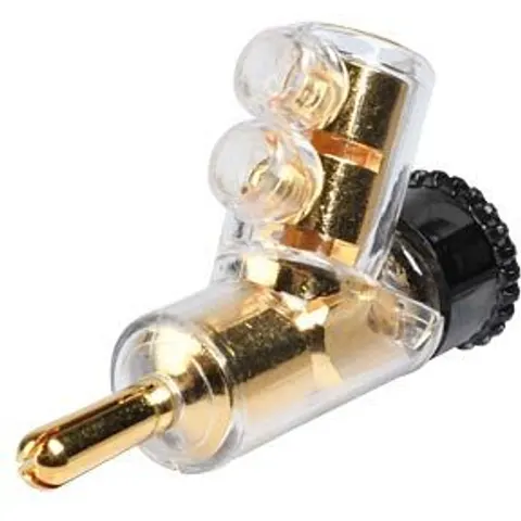 BKL HEBWS SW - Angled high-end banana plug,black, max. 16mm – image 1
