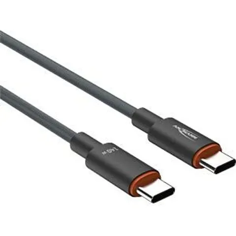 ANSMANN Daten- & Ladekabel, USB-C - USB-C, 0,6 m – Bild 1