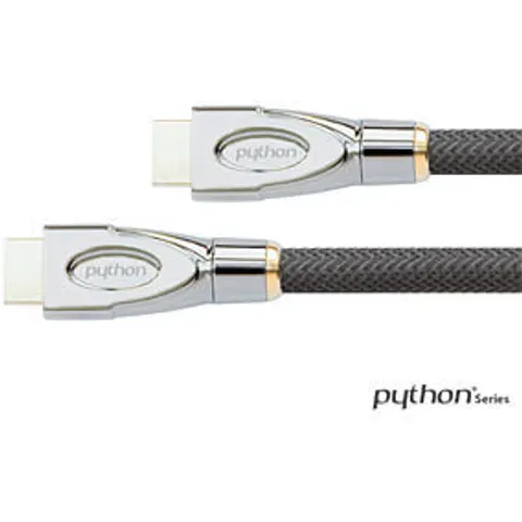 Python HDMI« 2.1 Kabel 8K UHD-2 Nylongeflecht schwarz 1,5m – Bild 1