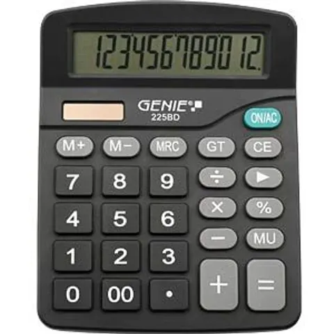 GENIE Tischrechner Basic 225 BD 12-stellig – Bild 1
