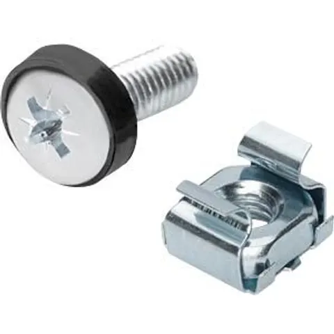 Digitus - Bevestigingsschroeven - M6 - Zilver – afbeelding 1