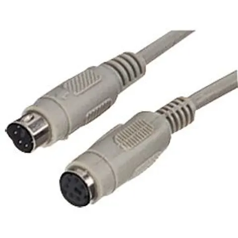 S-CONN AK 3237 - PS/2 cable, 6-pin Mini-Din, ST/BU, 5m – image 1
