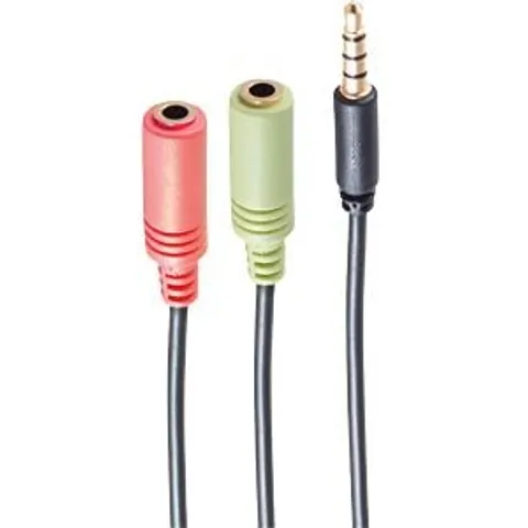 shiverpeaks BASIC-S Headset Y-Adapter, 3,5 mm Klinke – BS1405041 – Bild 1