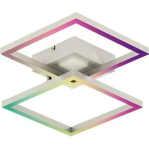 Müller Licht tint LED ceiling light Cano, RGB, CCT, silver – image 1