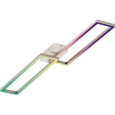 Müller Licht tint LED ceiling light Ciso, RGB, CCT, silver – image 1