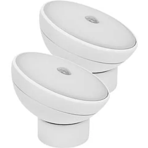 LED-Nachtlicht Nova, Sensor, weiß, Kunststoff, 2er-Pack – Bild 1
