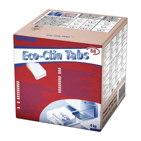 Ecolab Eco-Clin Tabs 88 Three-In-One Dishwasher Tablets (200 Pack) – image 1